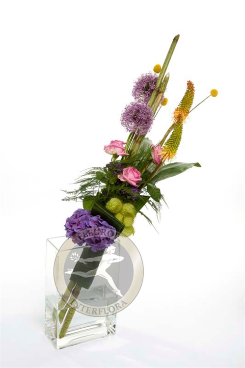 Rouw/sympathieboeket bont