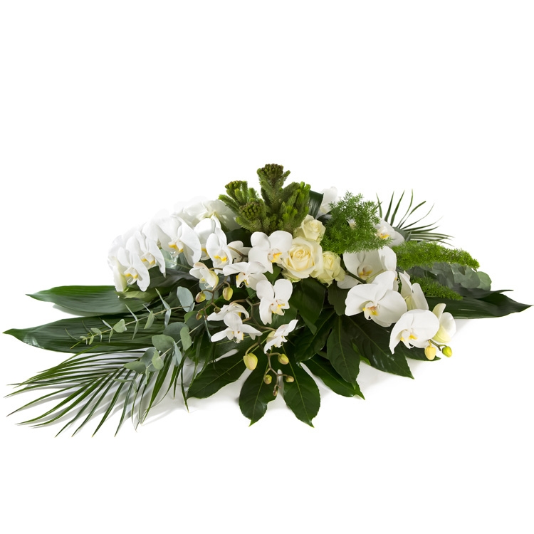 Rouwarrangement orchidee