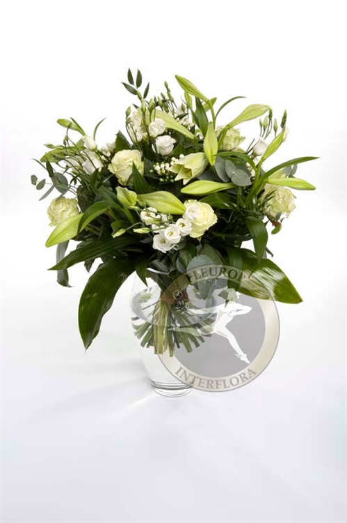 Rouw/sympathieboeket lelie